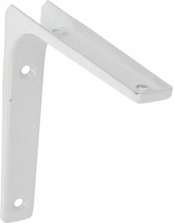 AMIG Plankdrager planksteun van metaal gelakt wit H125 x B125 mm Plankdragers