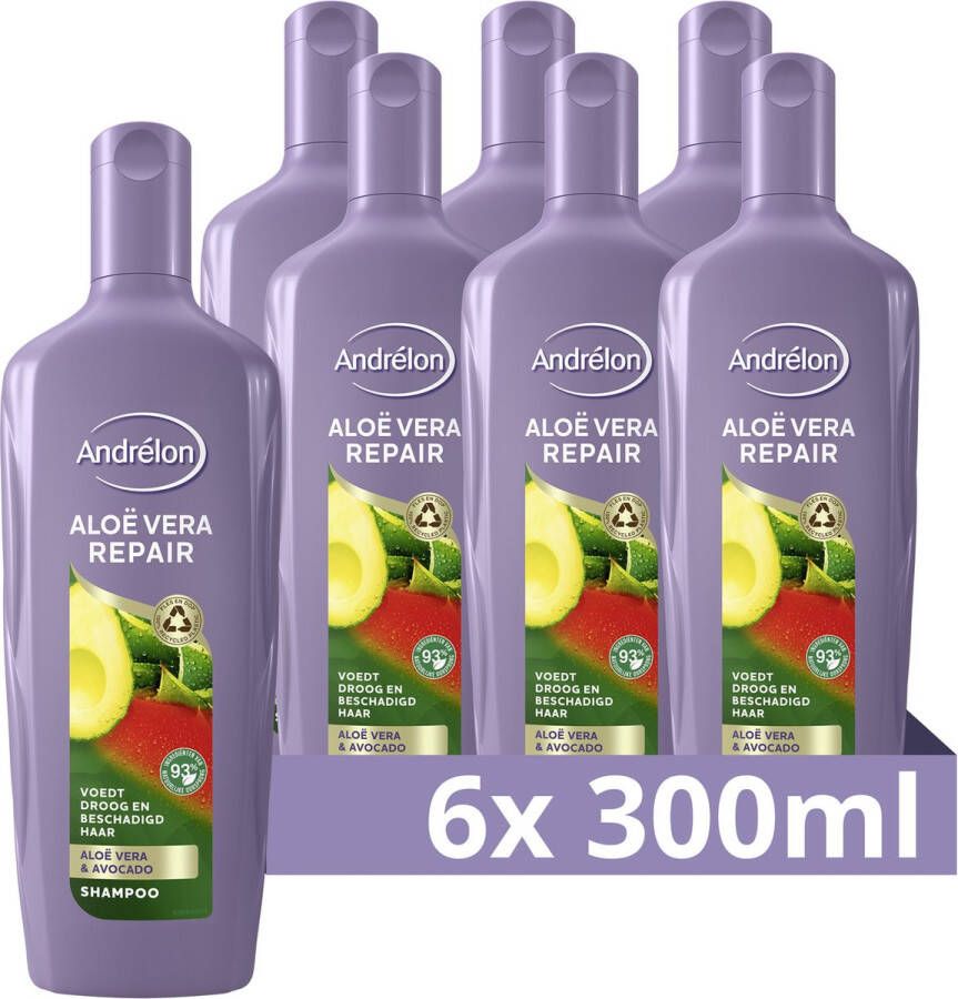 Andrélon Aloë Vera Repair Shampoo 6 x 300 ml Voordeelverpakking