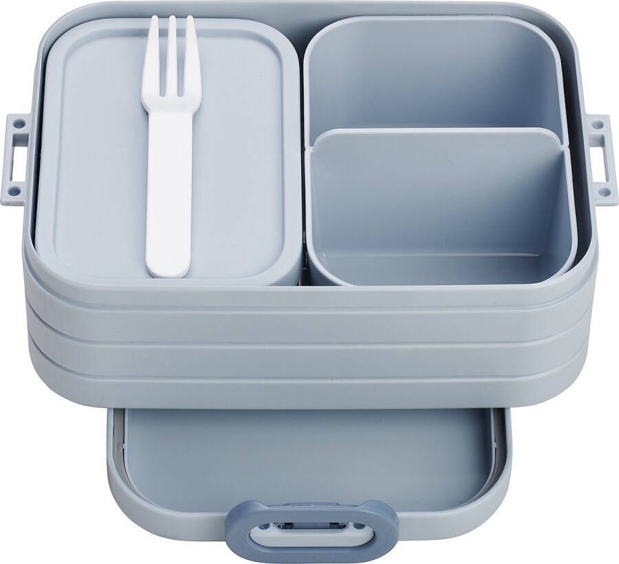 Mepal Bento Lunchbox midi – Broodtrommel 4 boterhammen Nordic blue