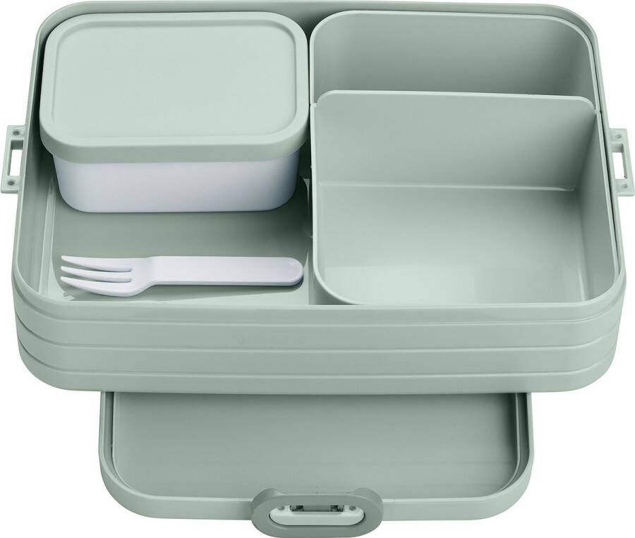 Mepal – Bento lunchbox Take a Break large inclusief bento box – Nordic sage – Lunchbox voor volwassenen