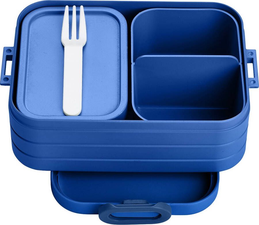 Mepal – Bento lunchbox Take a Break midi- inclusief bento box – Vivid blue – Lunchbox voor volwassenen
