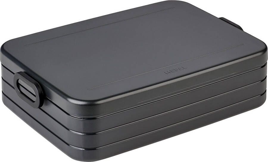 Mepal – Lunchbox Take a Break large – Geschikt voor 8 boterhammen – Nordic black – Lunchbox voor volwassenen