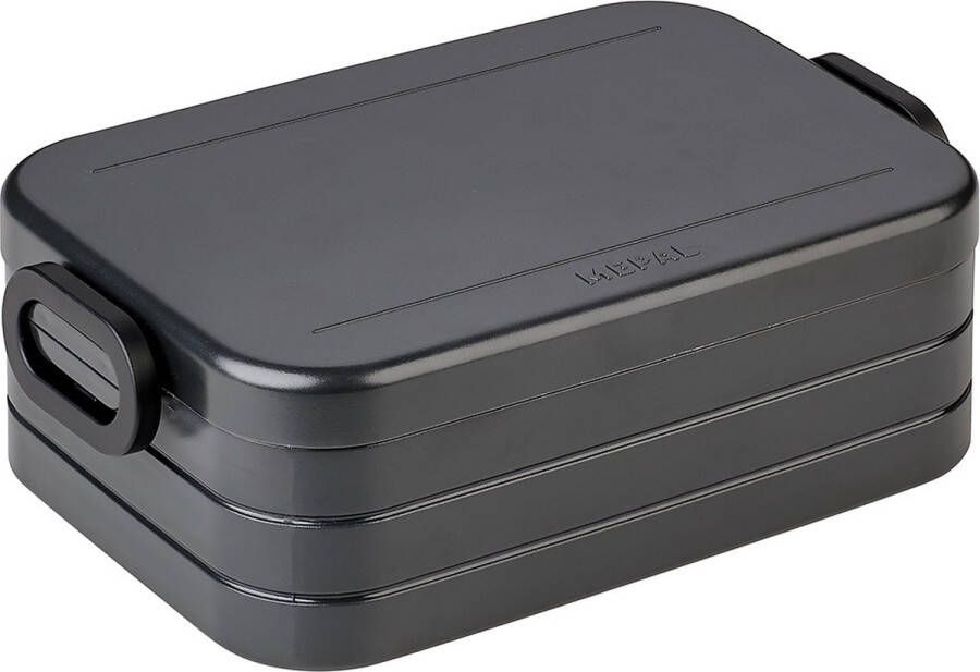 Mepal Lunchbox Take a Break midi – Geschikt voor 4 boterhammen – Nordic black – Lunchbox voor volwassenen