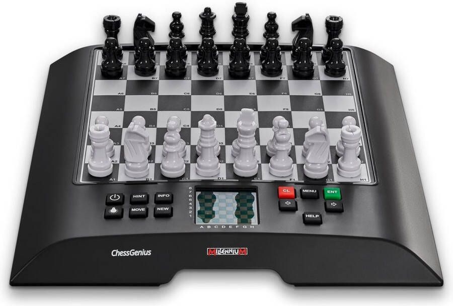 MILLENNIUM ChessGenius Schaakcomputer met speelniveaus van beginner tot toernooispeler. Met wereldberoemde software van Richard Lang. Een van de sterkst spelende schaakcomputers met > 2000 ELO