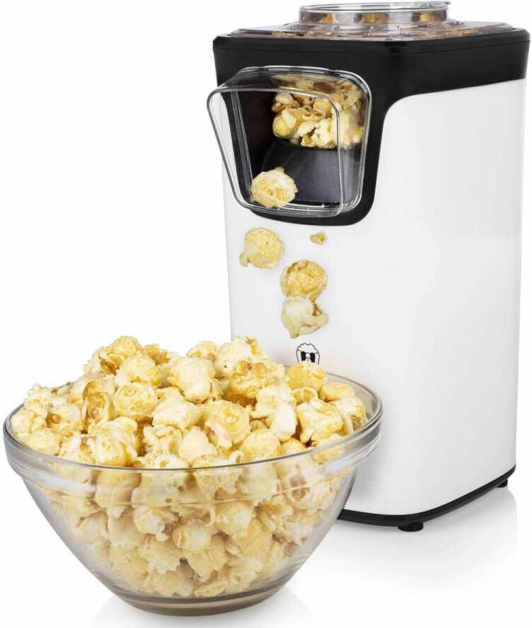 Princess Popcornmachine 292986 – Popcornmaker – Klaar in 2 minuten zonder olie 1100W Met navulopening