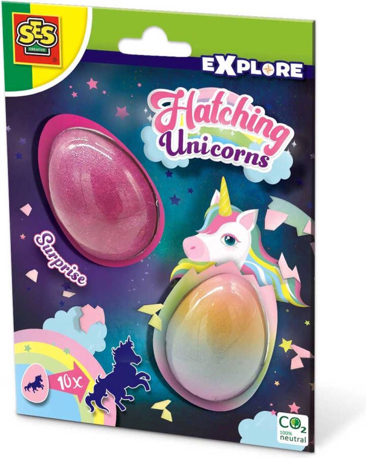 SES Explore Groeiende unicorns 2 surprise eieren laat eenhoorns groeien
