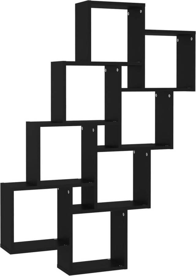 VidaXL -Wandschap-kubus-90x15x119-cm-spaanplaat-zwart