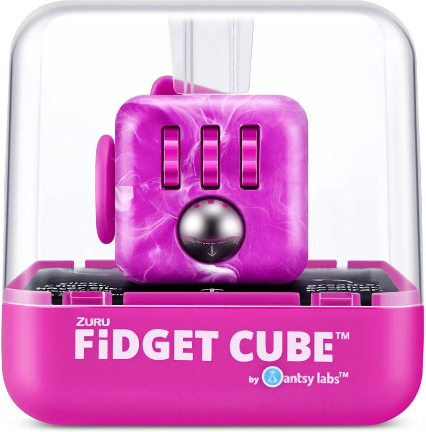 ZURU Fidget Cube Fidget Toys Anti Stress Speelgoed Friemelkubus Marmerontwerp Roze