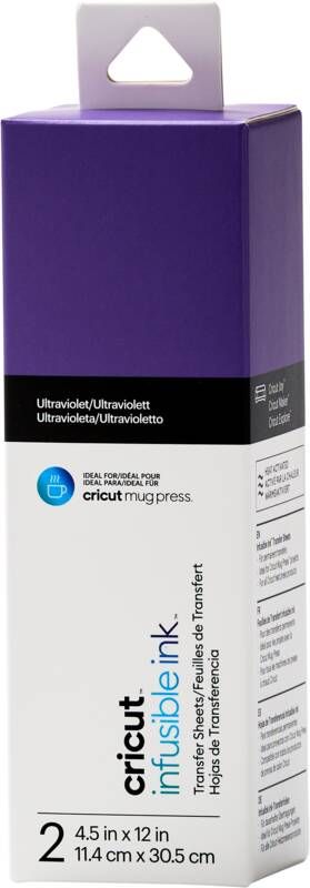 CRICUT Infusible Ink Transfer Sheets 2-pack (Ultraviolet) ideal size for MugPress