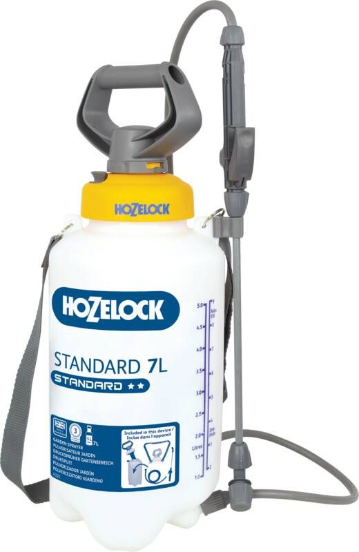 Hozelock drukspuit STANDARD 7 liter voor gewasbescherming & onkruidbestrijding