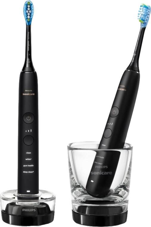 Philips DiamondClean 9000 HX9914 54 Elektrische tandenborstel Zwart Duo pack