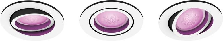Philips Hue Centura inbouwspot White and Color rond Wit 3-pack