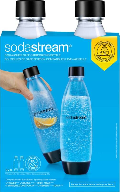 SodaStream Fuse Kunststof flessen 1 liter duo pak