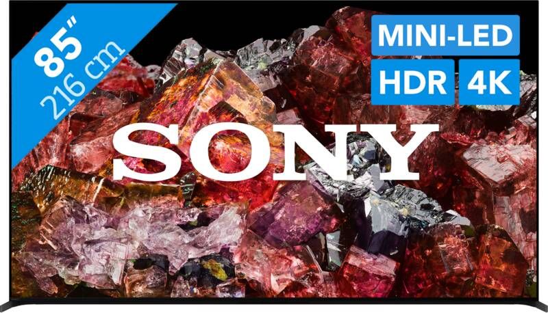 Sony Mini-led-tv XR-85X95L 215 cm 85" 4K Ultra HD Google TV Smart TV TRILUMINOS PRO BRAVIA CORE met exclusieve PS5 functies