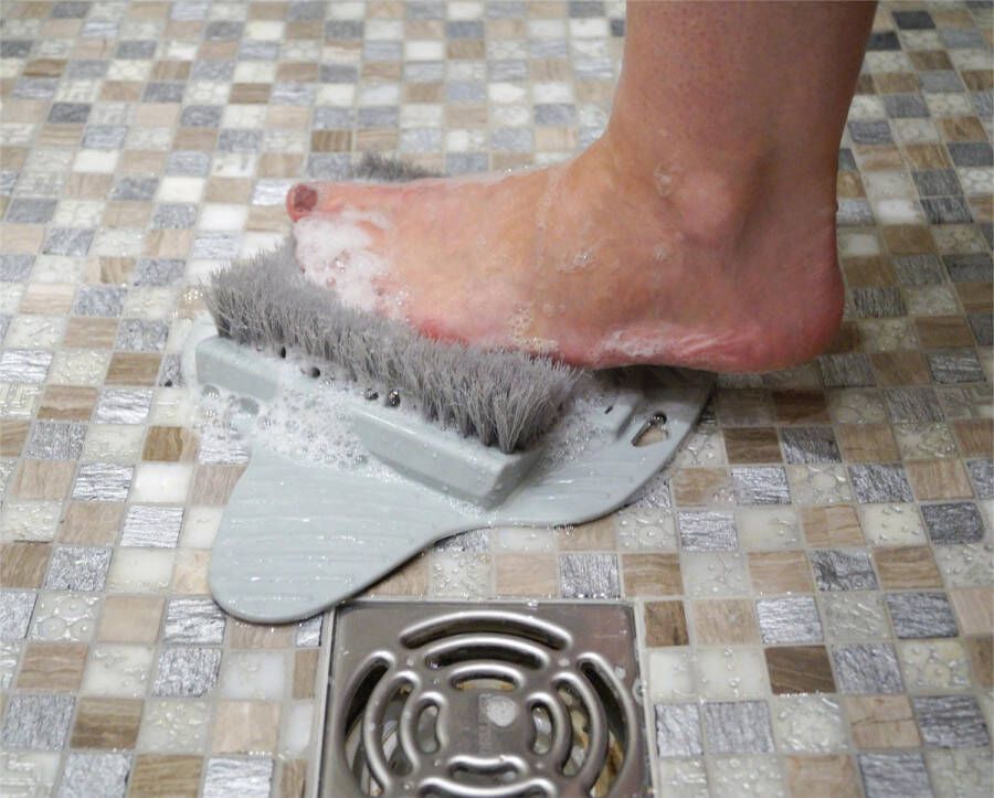 Aidapt voeten borstel voor onder de douche