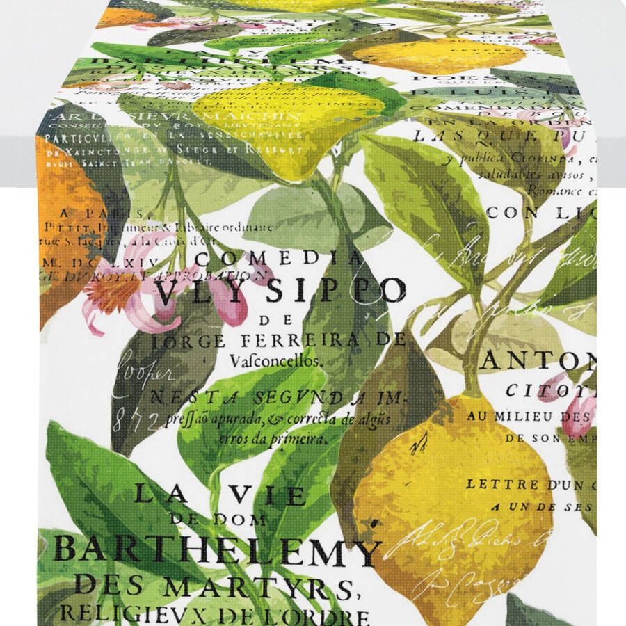 Apelt Tafelloper citrus 140 x 48 cm 100% katoen