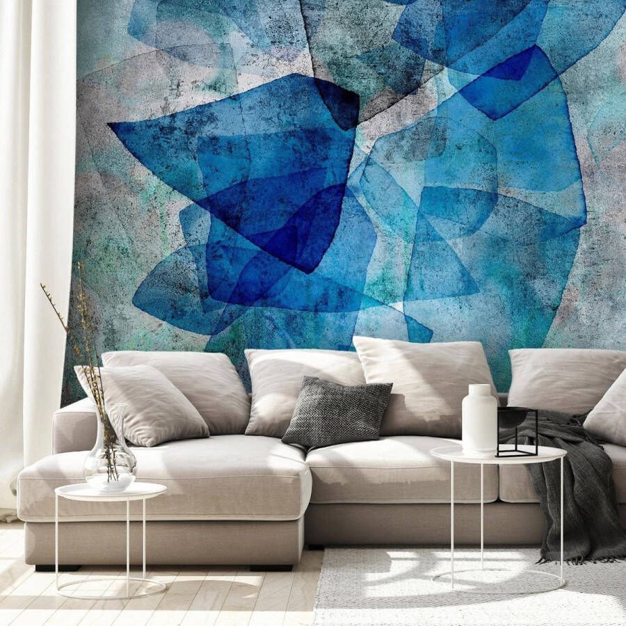 Artgeist Zelfklevend fotobehang Sapphire Mosaic