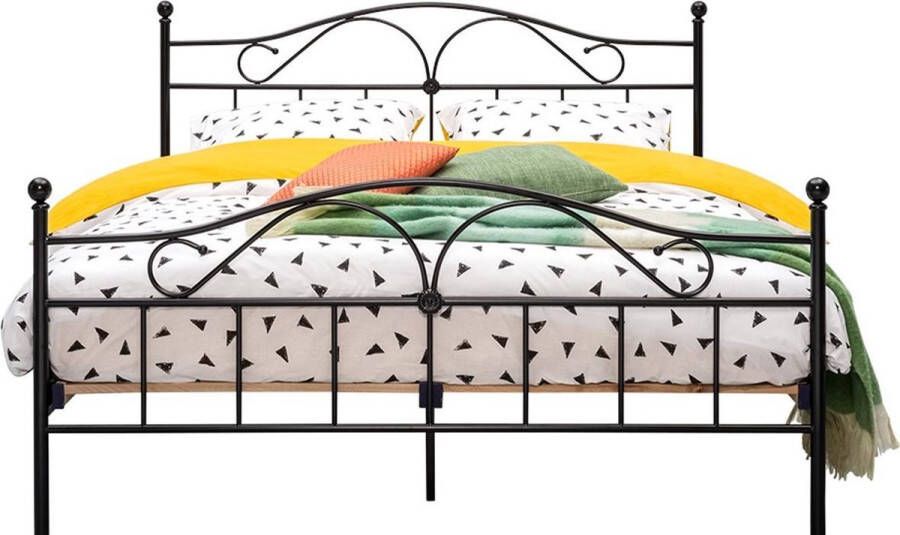 Beter Bed Beddenreus Quincy Metalen Bedframe 180x200 cm Zwart