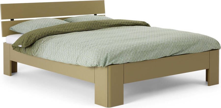 BBright Beter Bed Fresh 500 Bedframe met Hoofdbord 140x210 cm Rietgroen