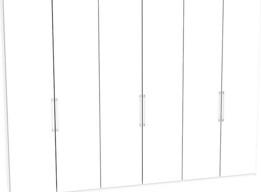 Beter Bed Select Draaideurkast Motion volledig met houten deuren 300 x 216 x 58 cm wit