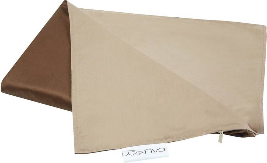 Calmzy Superior Chill Duvet cover Verzwaringsdeken hoes 150 x 200 cm Luchtig Ademend Chocolade taupe