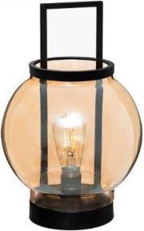 CASA DI ELTURO LED-lamp Lantarn Amber Werkt op batterijen (incl. lamp) H31 5 cm