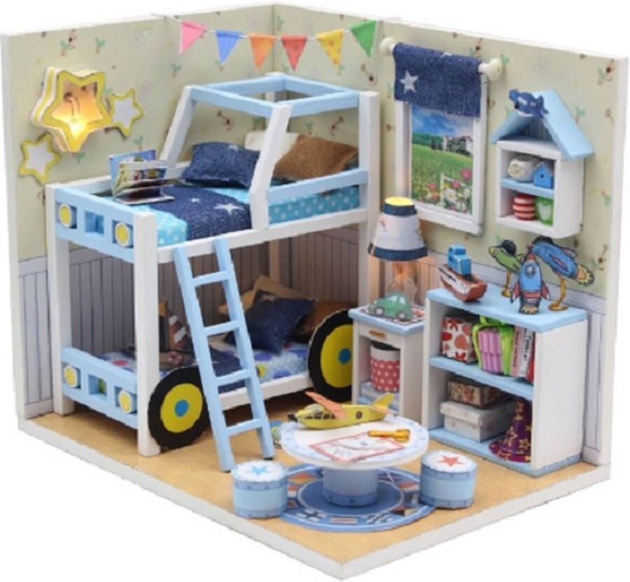 Doll House Miniatuurhuisje bouwpakket Miniature huisje Diy dollhouse Charles's Room