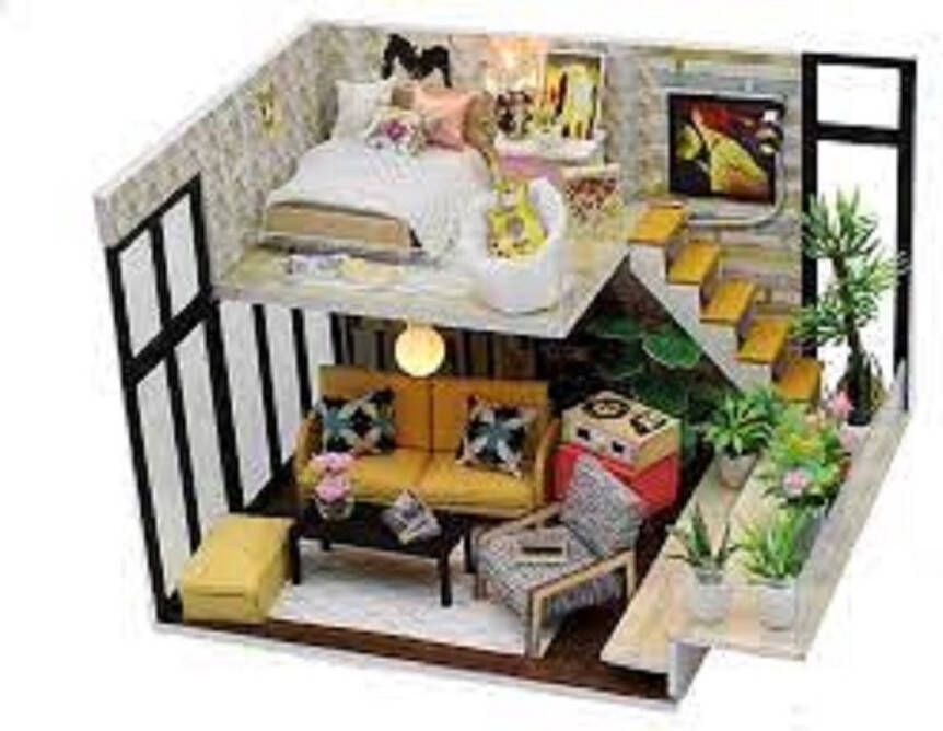 Doll House Miniatuurhuisje bouwpakket Miniature huisje Diy dollhouse Cynthia's Holiday