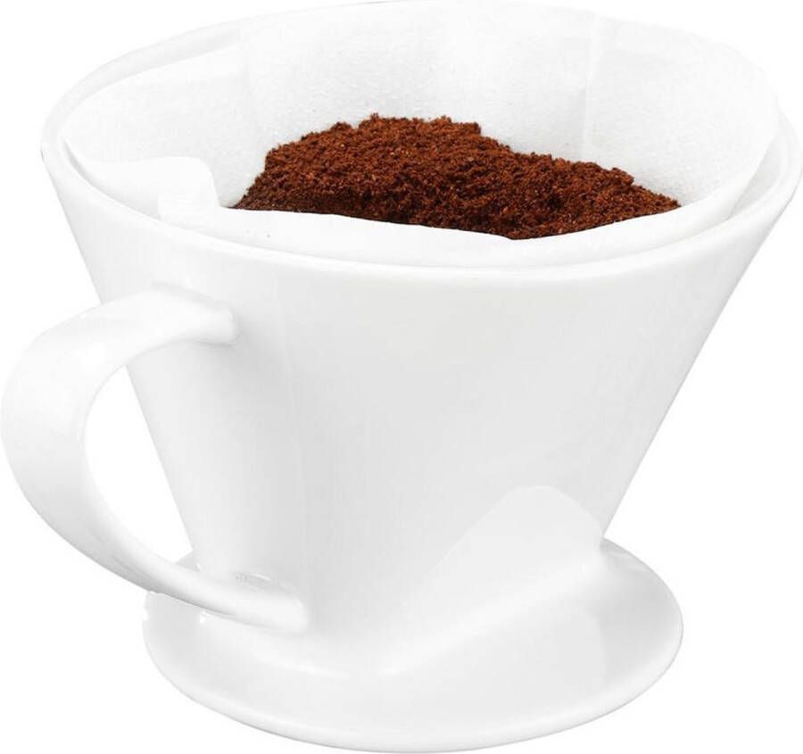 Decopatent Koffiefilter Porselein Koffie filter porselein Koffiefilter permanent Koffiefilterhouder Verse Koffie
