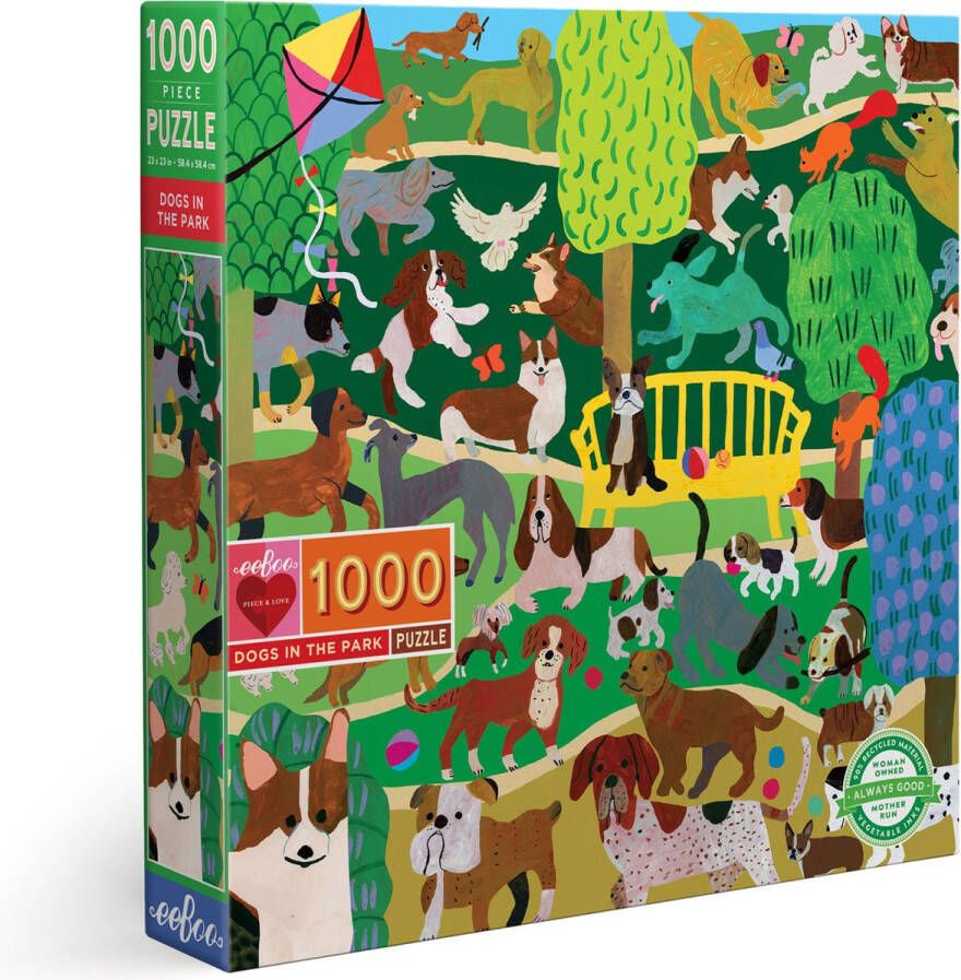 Puzzel Dogs in the Park (1000)