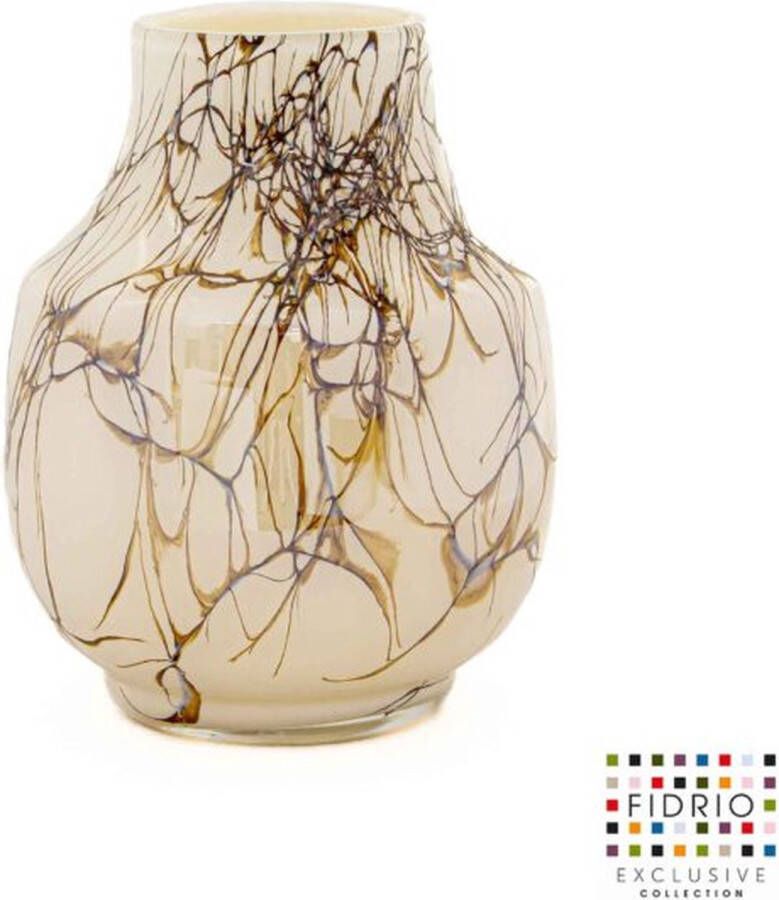 Fidrio Design Vaas Bambini LIGHTENING glas mondgeblazen bloemenvaas hoogte 25 cm