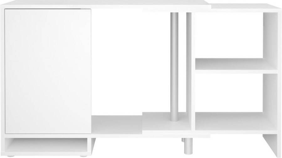 LuxeLivin' Hoekkast modulair met open schap wit