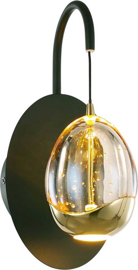 Highlight Golden Egg Wandlamp 1 Lichts rond LED 2700K dimbaar Modern