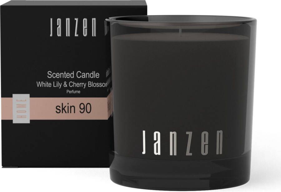 Janzen Scented Candle – Skin 90 – Geurkaars – Fris en Krachtig Parfumkaars – 210 gram
