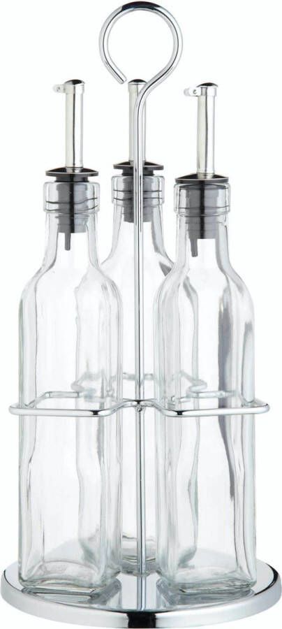 KitchenCraft Olie -en Azijn Set 3 Stuks 0.27 L Glas | World of Flavours