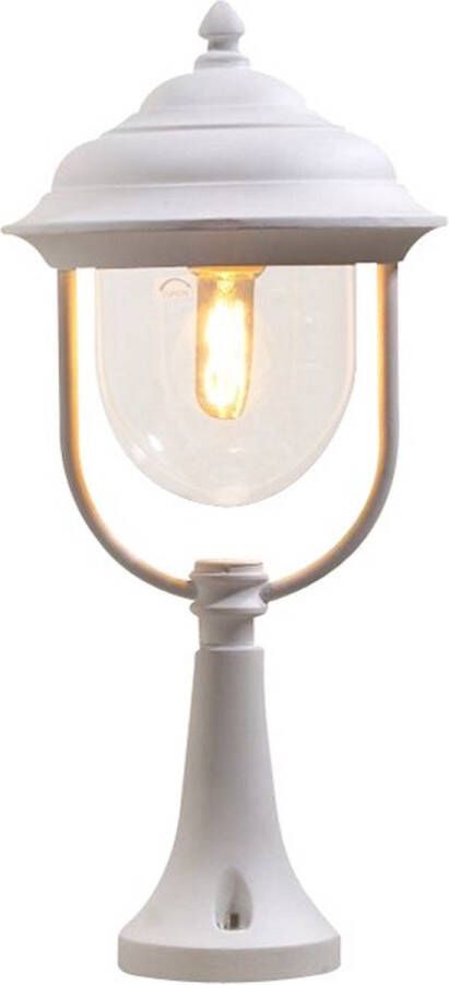 Konstsmide Sokkellamp Parma Calestano wit buitenlamp klassiek 7224-250
