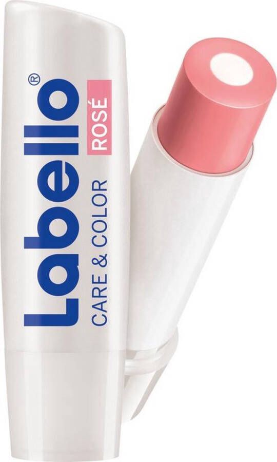 Labello 24x Lippenbalsem Blister Care & Color Rose Voordeelverpakking