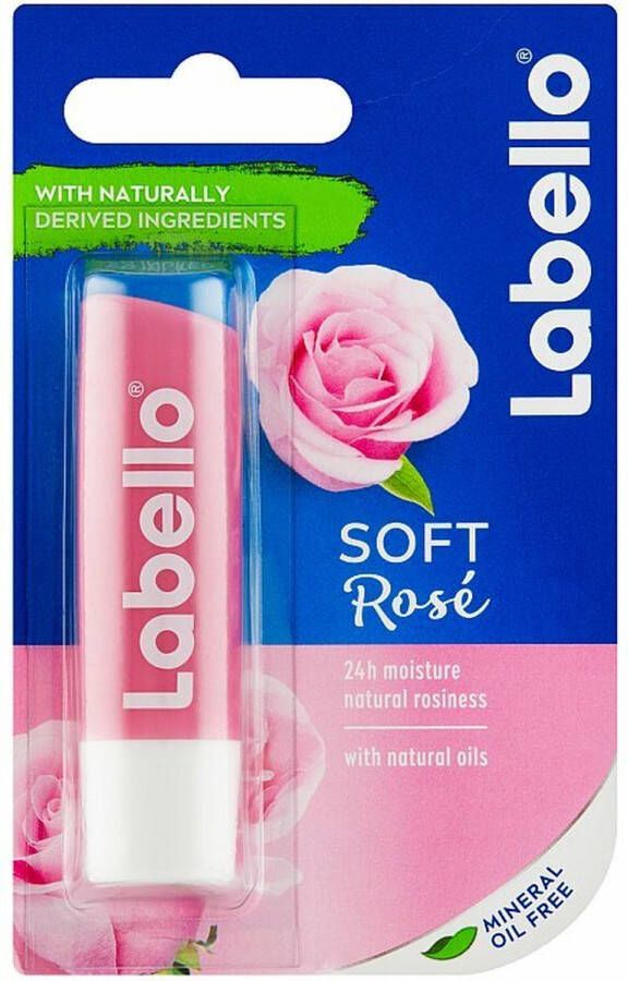 Labello Soft Rosé Lippenbalsem Blue Blister