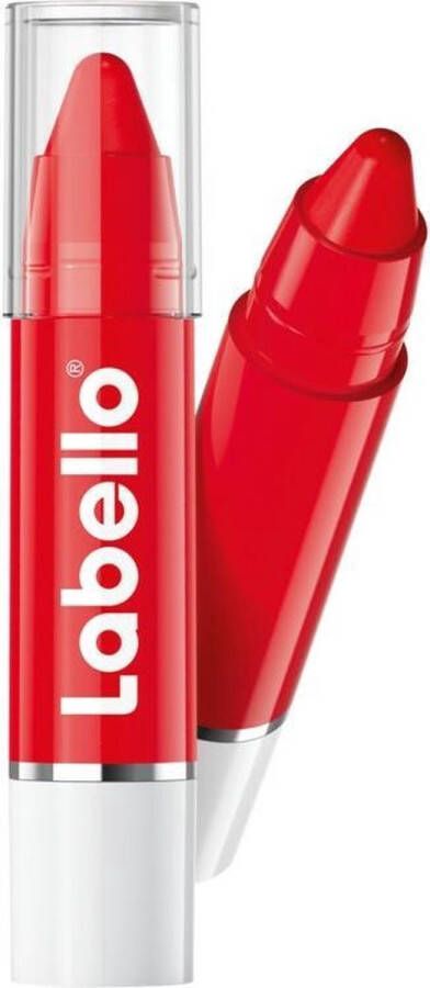 Labello x12 Crayon Lipstick Poppy red blister 3g