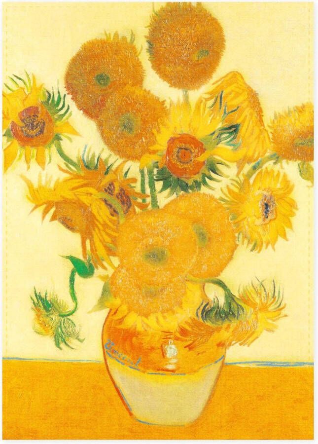 LANZFELD Theedoek Van Gogh Zonnebloemen 50 x 70 cm