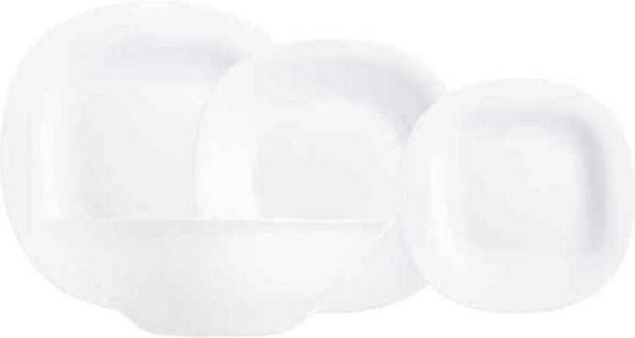 Luminarc Serviesset Carine Blanco Glas (19 pcs) (6 x 26 cm 6 x 21 cm 6 x 19 cm 1 x 27 cm) (19 pcs)