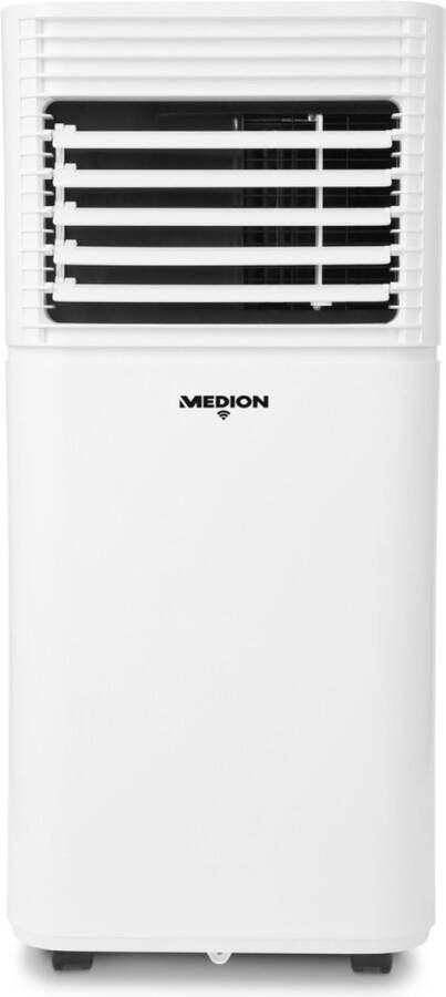 MEDION Mobiele airconditioner Life P701 (MD 37672) Koelen ontvochtigen en ventileren Koelvermogen 7.000 BTU Koelmiddel R290 max. 25m² App en spraakbesturing Incl. raamkit