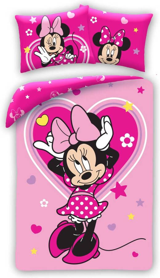 Minnie Mouse Disney Dekbedovertrek Lovely – 140 X 200 Cm – Katoen – 70 X 90 cm