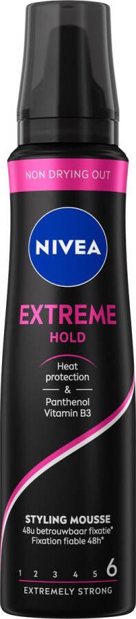 NIVEA Extreme Hold Hair Styling Mousse 150ml Voordeelverpakking