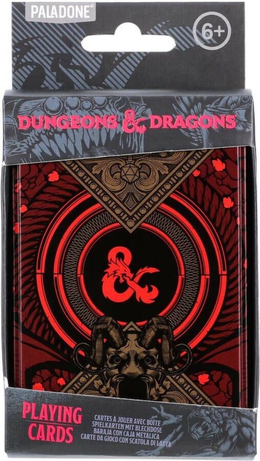 Paladone Dungeons & Dragons: Playing Cards with Storage Tin