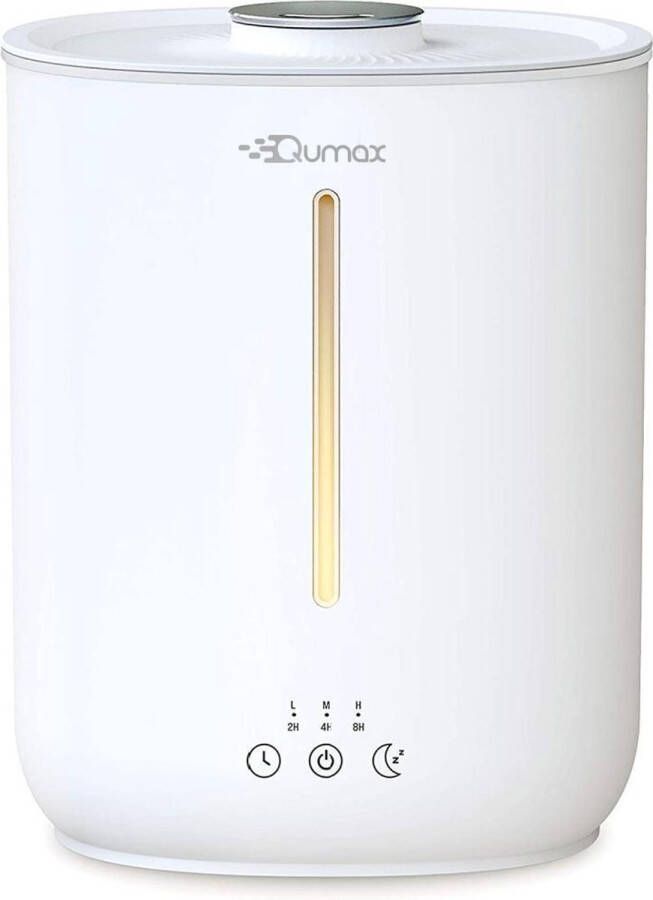 Qumax Luchtbevochtiger met Aromatherapie – Humidifier – Vernevelaar – Verschillende Standen – Stil Ontwerp – 2 8L