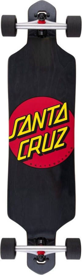 Santa Cruz Drop Through Longboard 36 Classic Dot Black