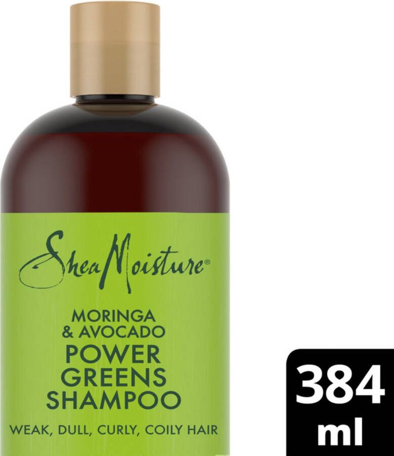 Shea Moisture Moringa & Avocado Shampoo Power Greens 384 ml