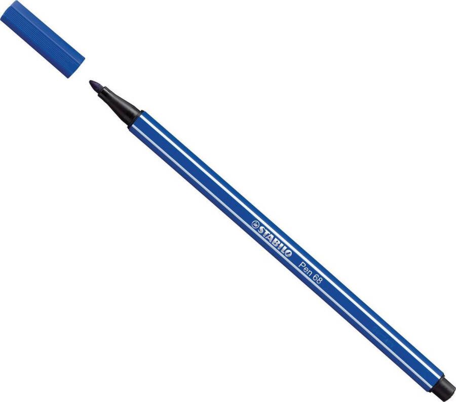 STABILO Pen 68 Premium Viltstift Korenbloem Blauw per stuk