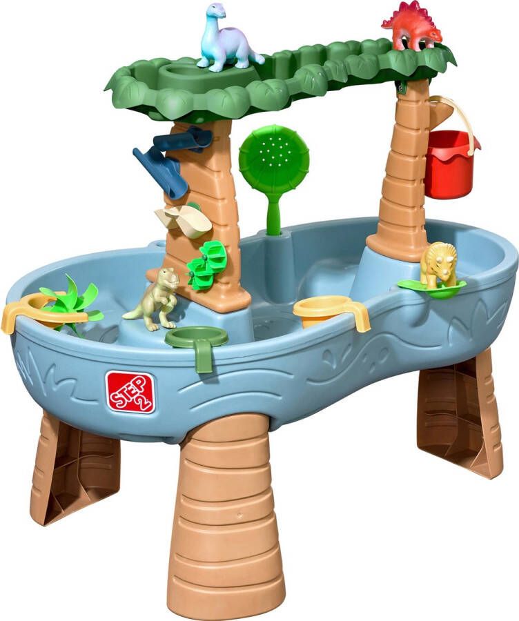 Step2 Dino Showers Watertafel incl. 13-delig accessoireset Waterspeelgoed voor kind Activiteitentafel met water voor de tuin buiten